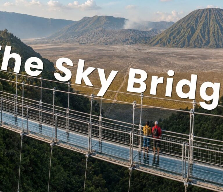 Mount Bromo from Bromo Sky Bridge