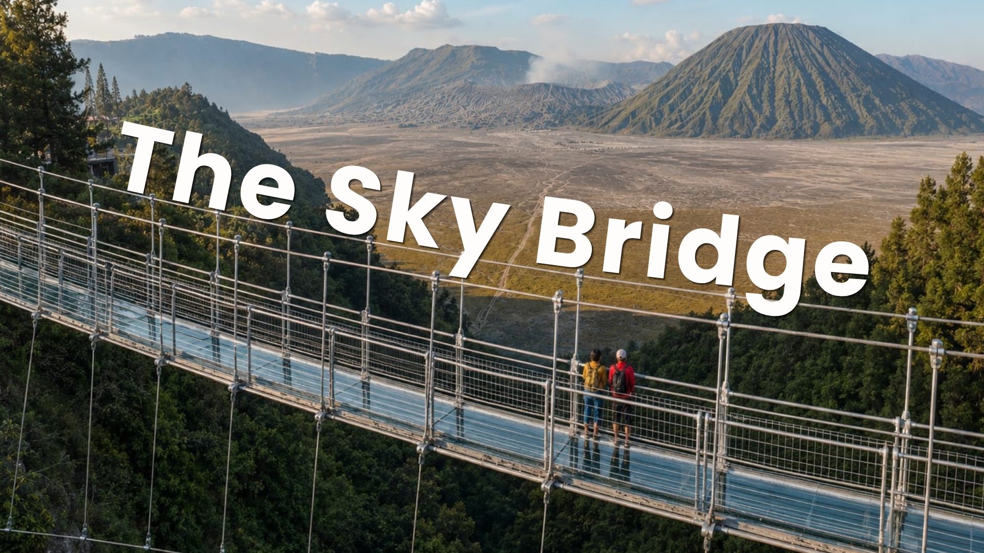 Mount Bromo from Bromo Sky Bridge